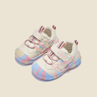 秋天女宝宝鞋子软底防滑春秋季1一3周岁男婴儿小童机能学步鞋时尚