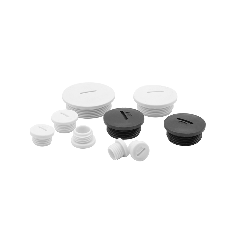 M型防水密封堵头按钮盒面板孔塞头M12/M16/M18/M20*1.5塑料闷盖