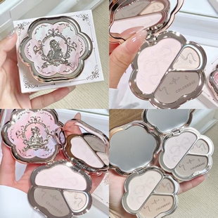 colorrose光影三色修容一盘多用立体高光哑雾眉骨鼻影侧阴影锁骨