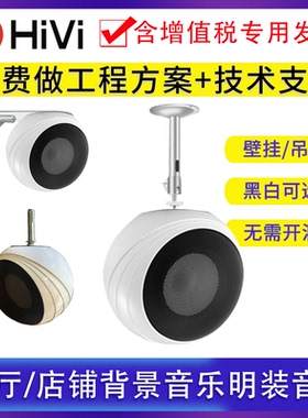 惠威S3PLUS-PA吊球音响店铺背景音乐壁挂悬挂HiFi明装喇叭音箱
