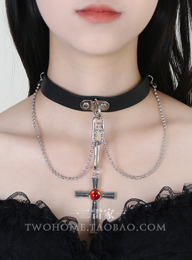 赤夜萌香动漫同款十字架脖环