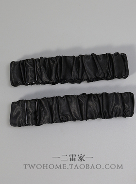 黑色可调节女弹力大腿环褶皱腿圈绑带暗黑系性感辣妹腿部装饰品酷