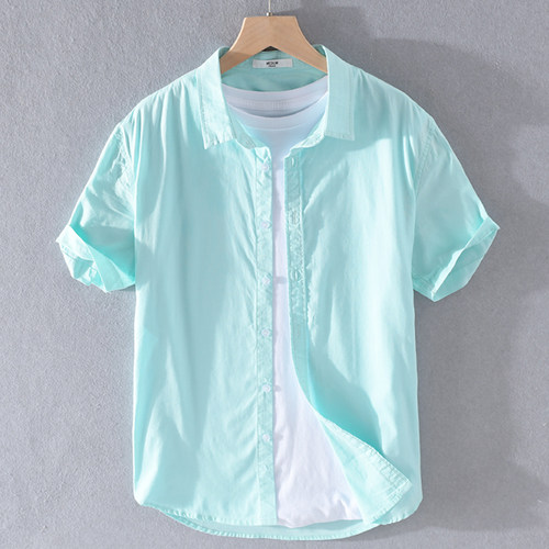 热天衣服短袖衬衫夏季薄款潮