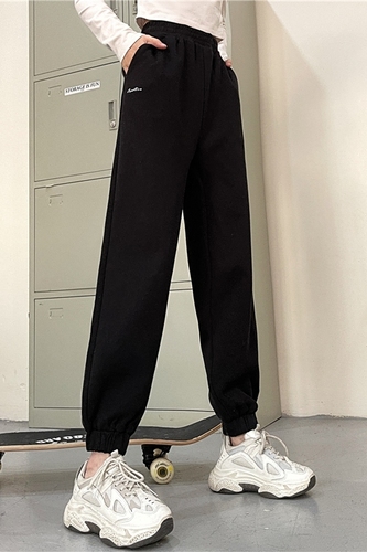 Real shooting of new wide leg loose legged casual pants women's pants