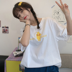 South Korean summer cartoon printed short sleeve T-shirt