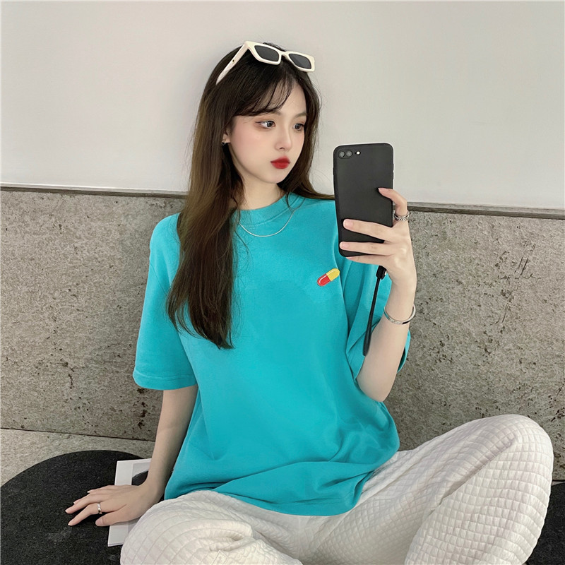 實拍 寬鬆短袖T恤女