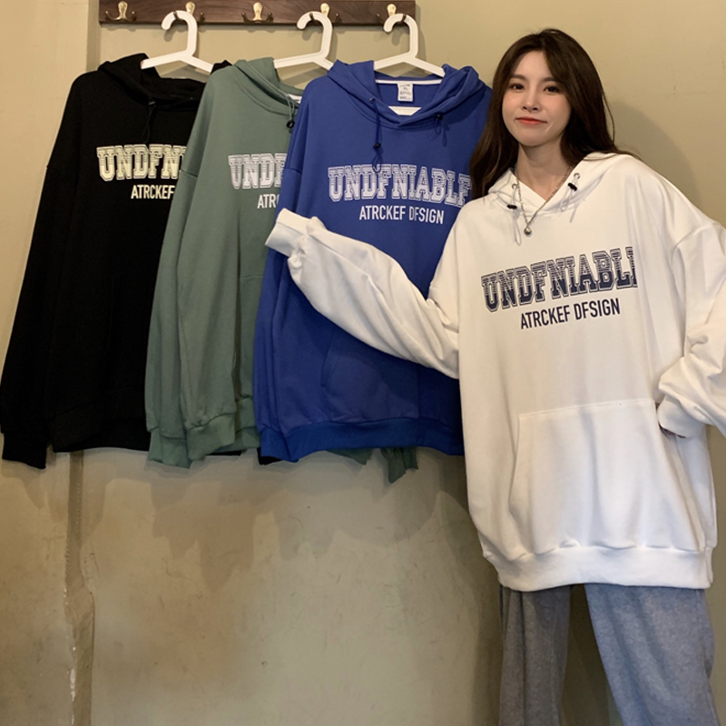 Real shot 2021 new spring and autumn Korean loose hooded Japanese student coat