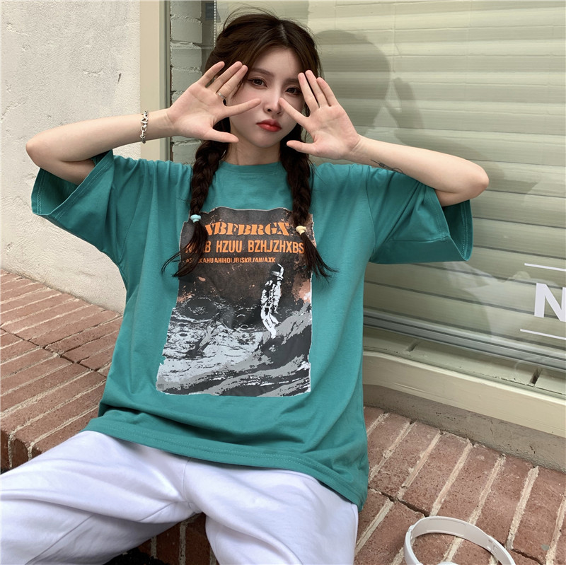 原創實拍 寬鬆短袖T恤女
