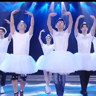 四小天鹅男搞笑版成人年会舞演出服装男芭蕾表演服天鹅湖舞蓬蓬裙