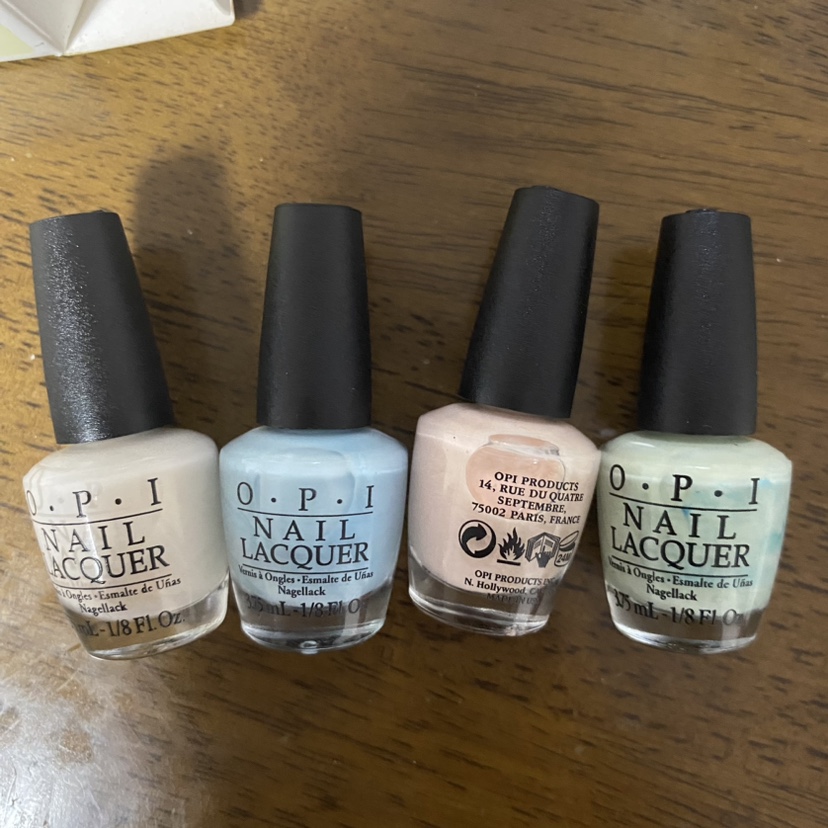 仙气飘 美产 opi温柔静谧迷你指甲油 很淡雅仙3.75ml 别家一个20