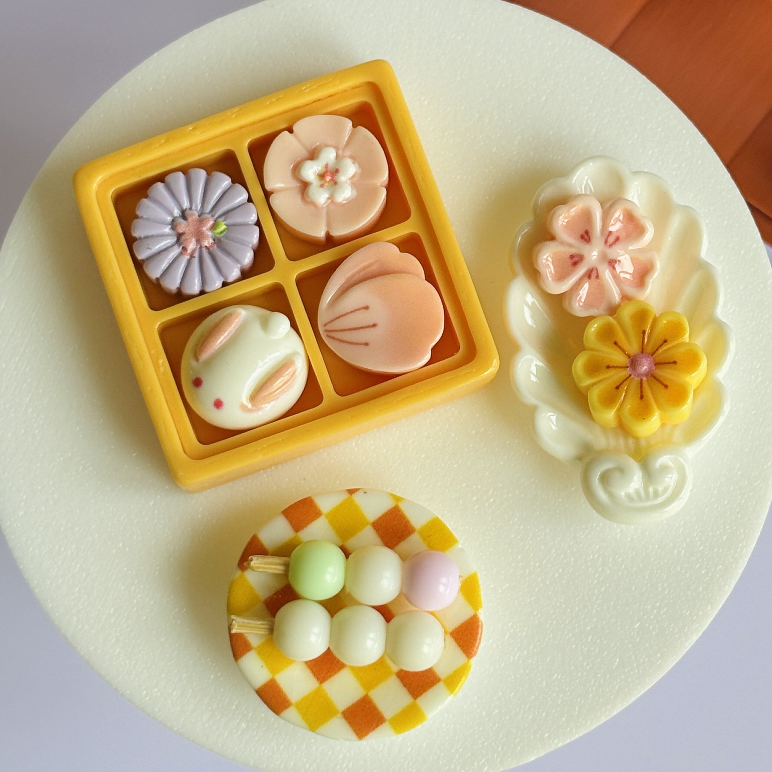 微缩点心食玩迷你中式糕点bjd娃用配件可爱摆件微缩甜点零食ob11