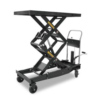 手推车平板车1000kg 通润手动液压升降平台升降机移动式