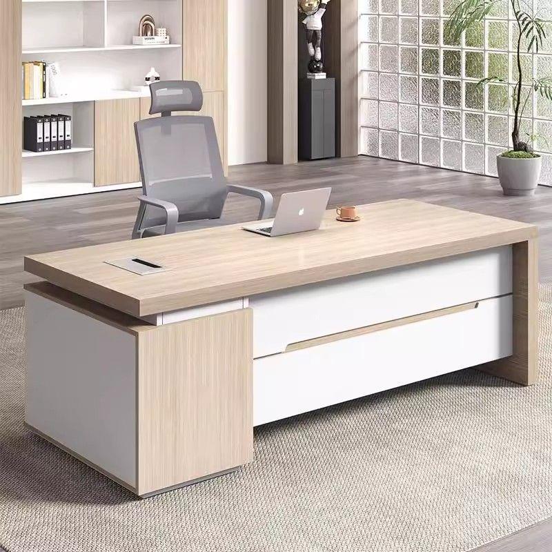 老板办公桌子简约现代大班台财务办公室总裁桌经理桌椅组合家具