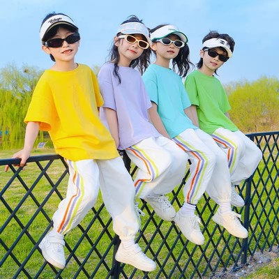 小学生表演服儿童幼儿园糖果色运动会服装六一啦啦队合唱服
