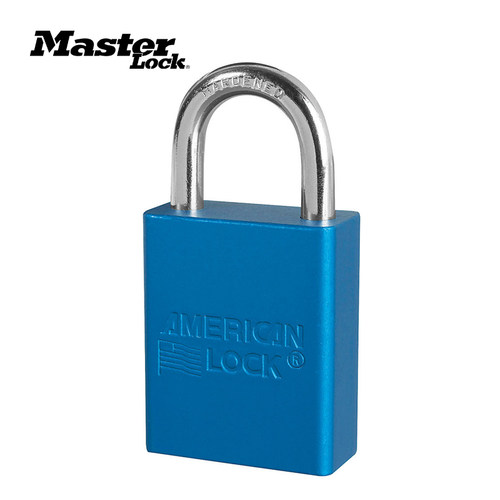 Masterlock铝挂锁蓝色A1105KABLU