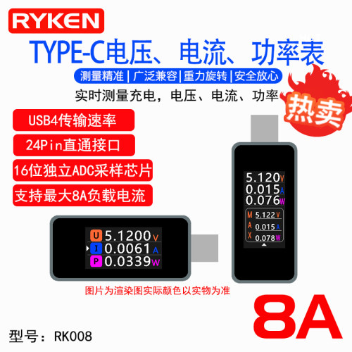 40G铝合金电压表RYKENPD协议