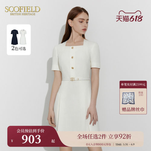 通勤SCOFIELD收腰裙连衣裙