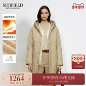 新品 休闲减龄风连帽棉服外套2025春季 远红外发热 Scofield女装