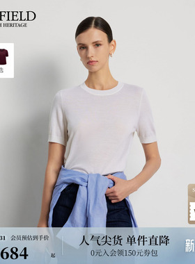 【绵羊毛+桑蚕丝】Scofield女装都市简约针织短袖