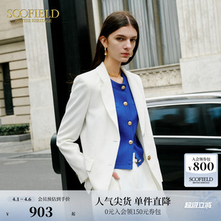 夏季 Scofield女装 老钱风亚麻套装 通勤西装 西装
