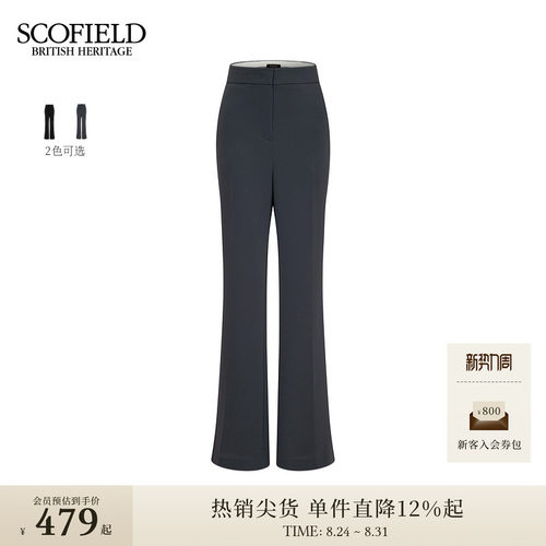 Scofield率性通勤金属钉扣西装裤