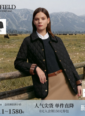 【3M新雪丽】Scofield女装轻休闲风菱格棉服廓形外套