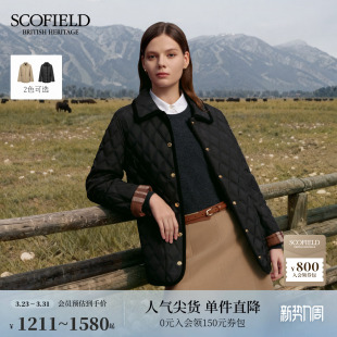 轻休闲风菱格棉服廓形外套 Scofield女装 3M新雪丽