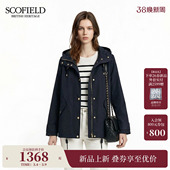 新品 口2026春季 休闲连帽抽绳外套翻盖口袋可调节袖 Scofield女装