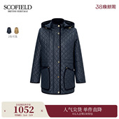Scofield女光泽感绗缝棉服2025秋冬新品 远红外发热 3M新雪丽