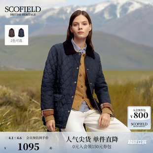 Scofield女装 简约风菱格绗缝棉服外套秋冬 3M新雪丽