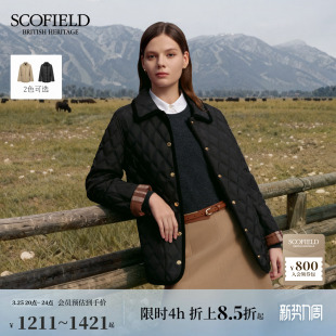 轻休闲风菱格棉服廓形外套 Scofield女装 3M新雪丽