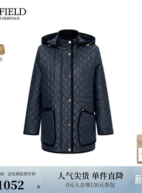 【3M新雪丽+远红外发热】Scofield女装光泽感绗缝棉服