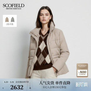 Scofield女装 90%鹅绒 含羊毛立领羽绒服 远红外发热