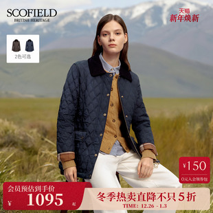 简约风菱格绗缝棉服外套2025秋冬新品 Scofield女装 3M新雪丽