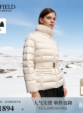 【远红外发热】Scofield女装鹅绒排骨羽绒服含桑蚕丝