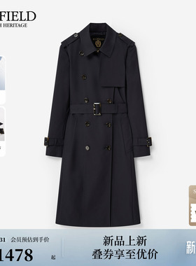 【舒柔特】Scofield女装英伦双排扣风衣肩章袖袢2026春季新品