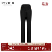 裤 通勤休闲西装 Scofield女装 金属纽扣2025冬季 新品 含羊毛