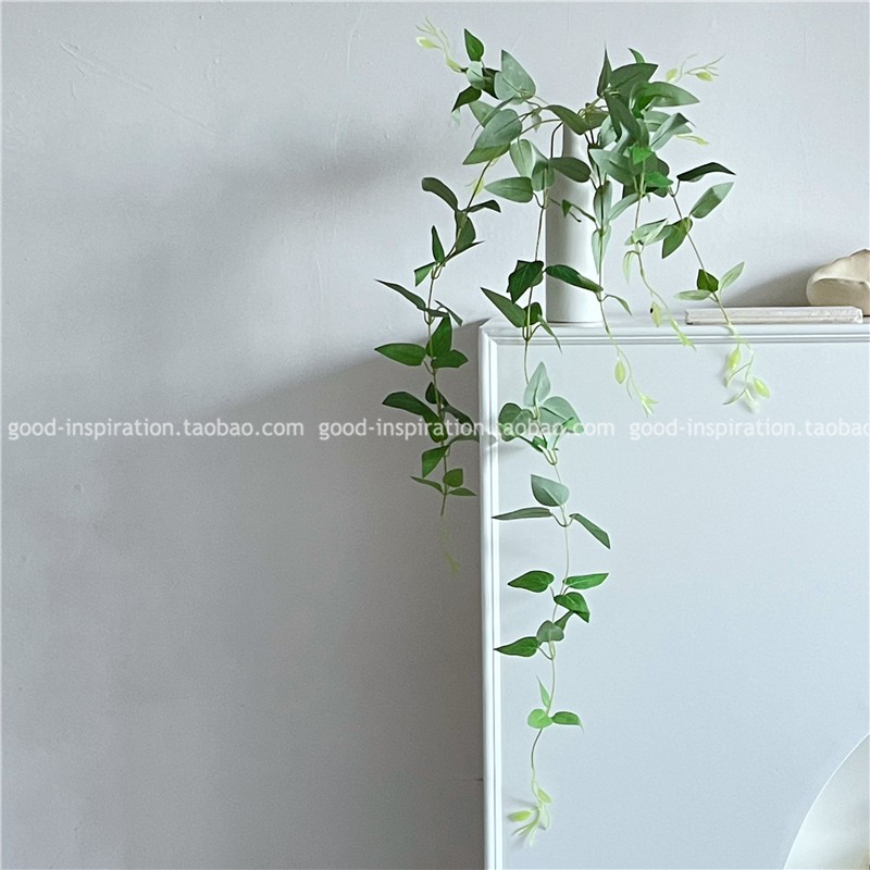 仿真植物铁线莲叶子绿色花艺