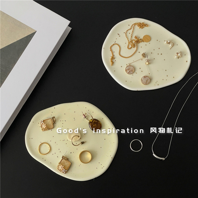 景德镇手工陶瓷不规则碟子首饰盘