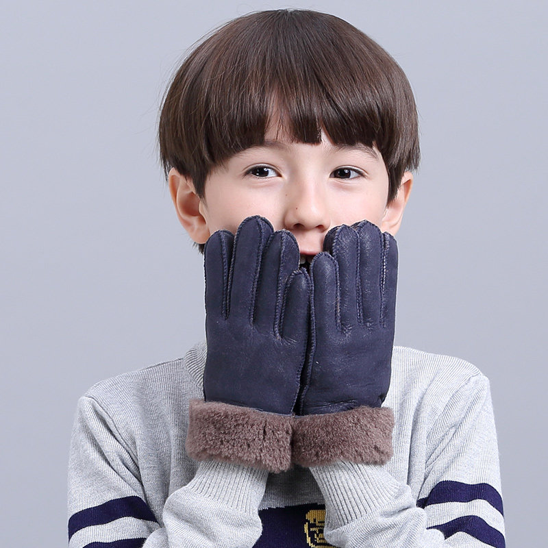 Gants pour enfants en peau de mouton - Ref 2146533 Image 3