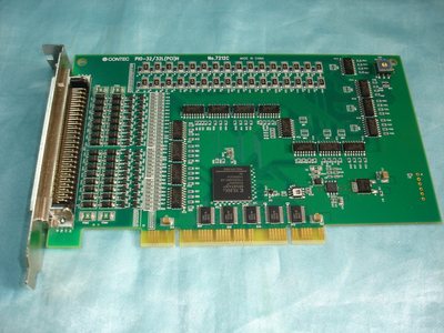 95成新CONTEC的PIO-32/32L(PCI)H No.7212C 通讯/信数据采集DAQ卡