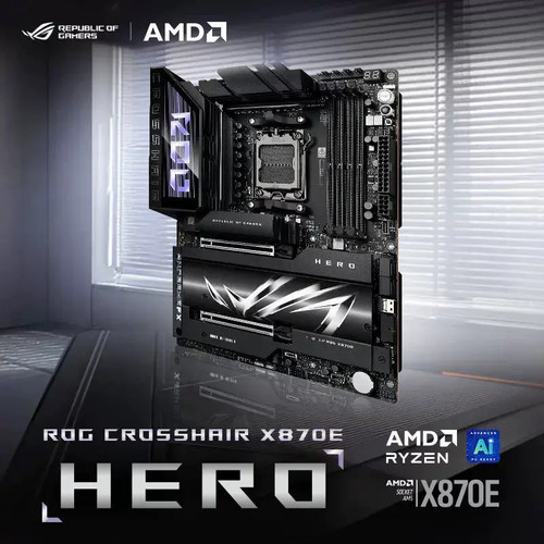 华硕玩家国度ROG CROSSHAIR X870E HERO主板9800X3D/9950X