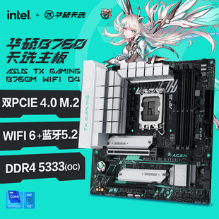 华硕主板 天选TX GAMING B760M WIFI D4/D5支持CPU13600KF/13700K