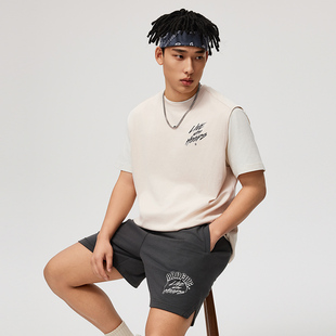 李宁背心男夏季反伍BADFIVE篮球宽松休闲运动圆领无袖T恤AVSU443