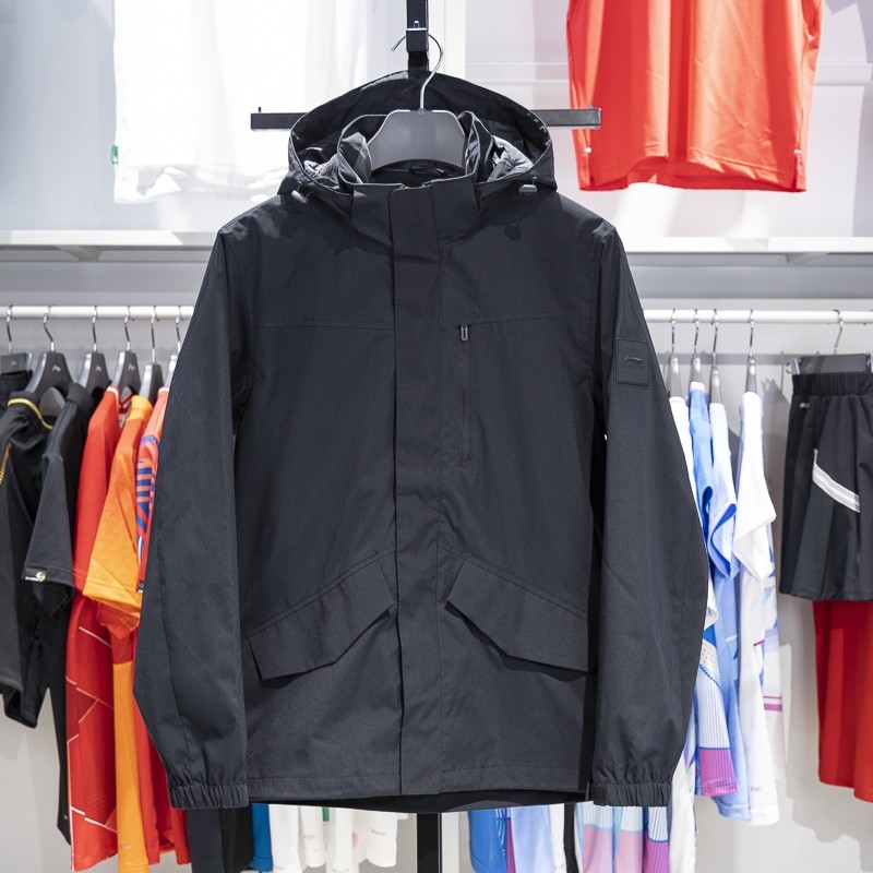 李宁运动风衣男士春秋季休闲服防风防泼水可拆卸连帽外套AFDT751,运动服/休闲服装,运动风衣,淘宝优惠券,粉丝福利购,淘宝优惠卷