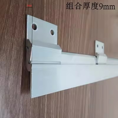 Z型木饰面板干挂件护墙板铝合金卡扣连接龙骨背挂条子母安装配件