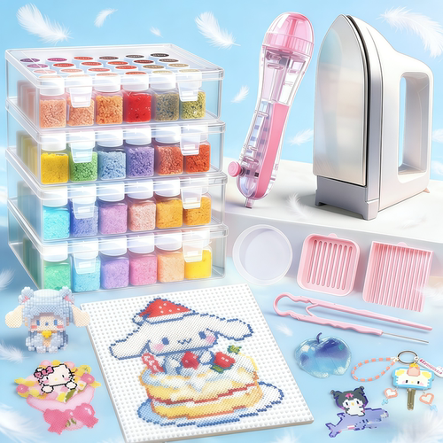 拼豆豆全套工具拼豆笔手工diy