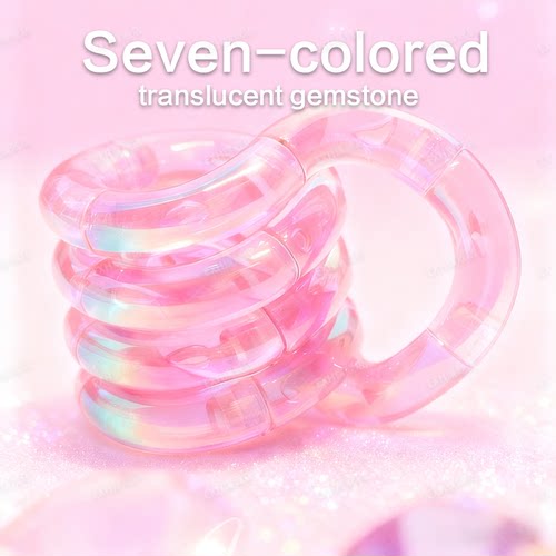 -tanglo七彩电镀宝石扭扭