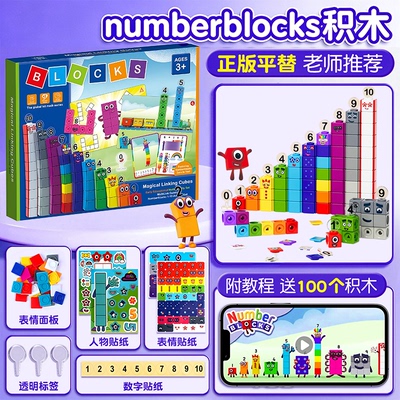 幼儿儿童益智积木逻辑思维numberblocks数学启蒙训练大脑玩具桌游