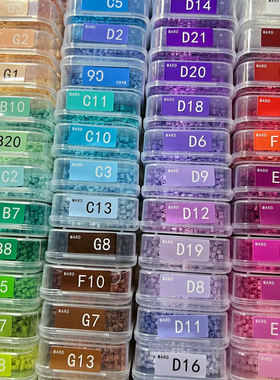 新款哆维拼豆兔手工diy材料包全套立体融合豆豆mxx套装221色熨斗